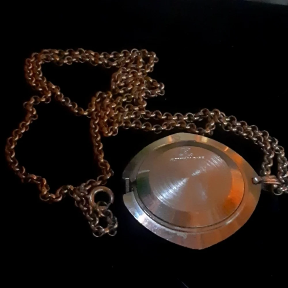 Vintage Gold-Tone Pendant Watch